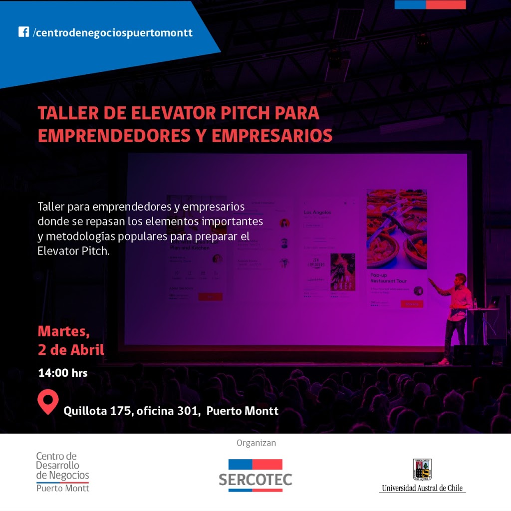 Taller de Elevator Pitch para Emprendedores y Empresarios en Puerto Montt