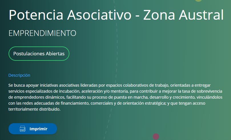 Corfo abre convocatoria Potencia Asociativo – Zona Austral