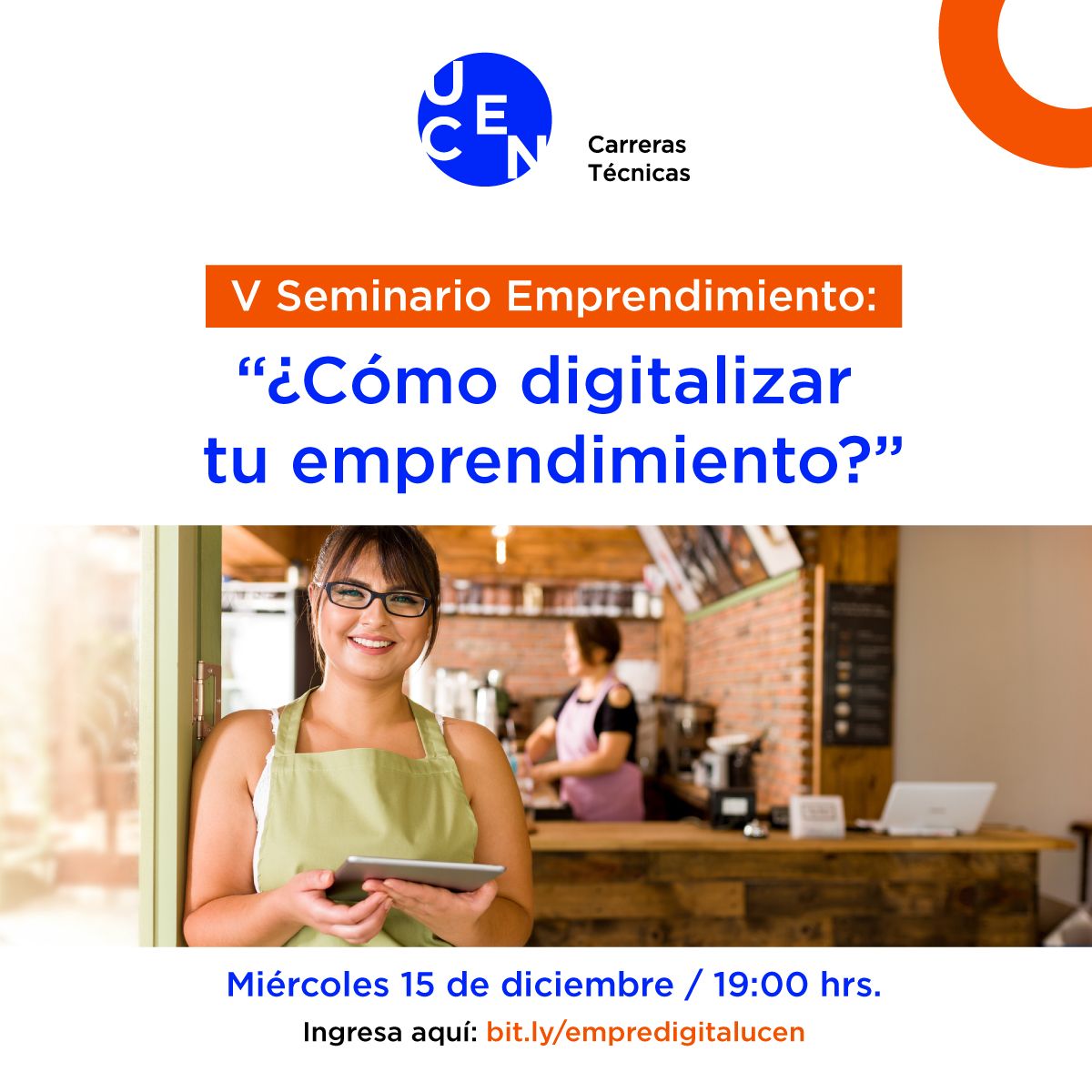 V Seminario de Emprendimiento: “¿Cómo digitalizar tu emprendimiento?”