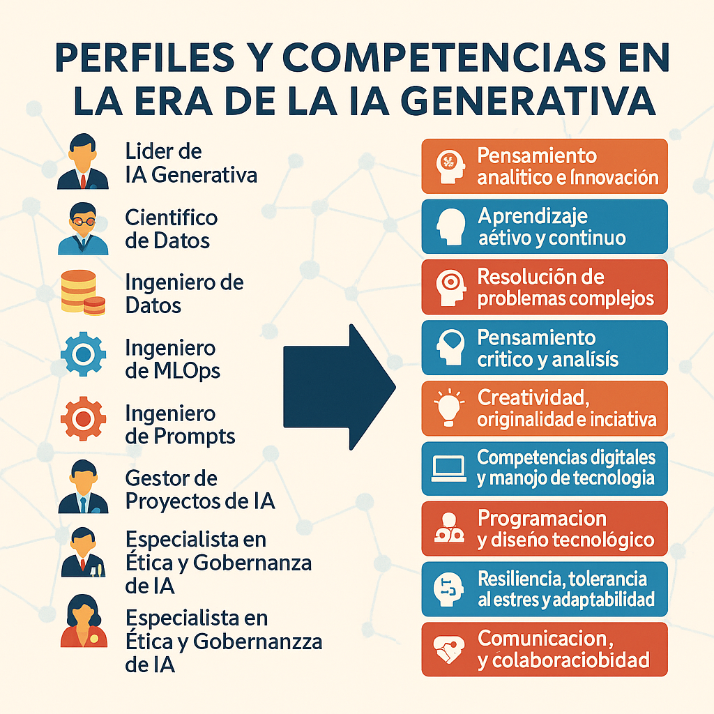 Los 8 Perfiles Laborales que Definirán el Futuro del Trabajo en la Era de la IA Generativa