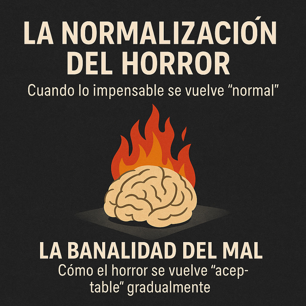 LA NORMALIZACIÓN DEL HORROR: Cuando lo impensable se vuelve “normal”