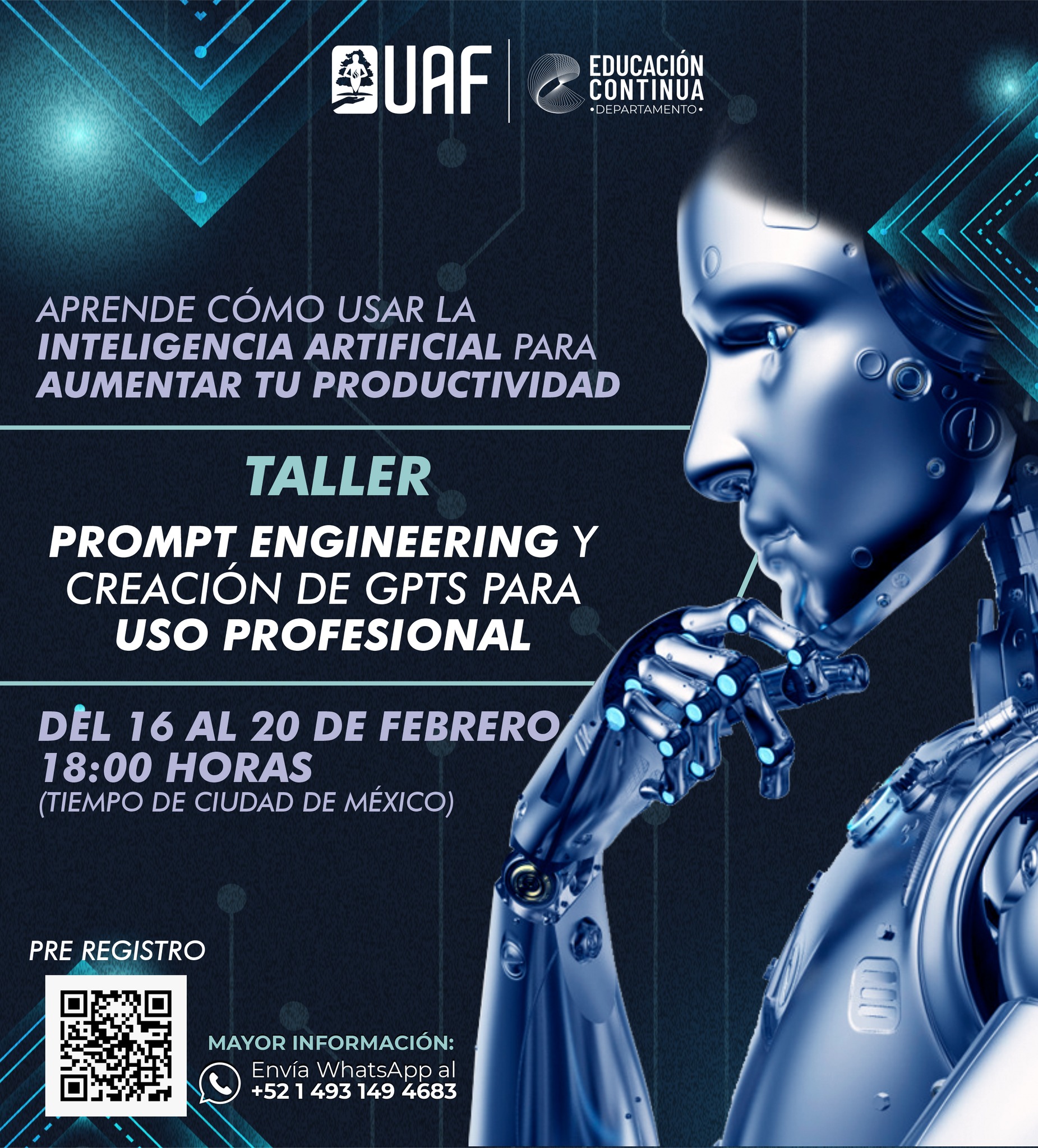 Universidad Autónoma de Fresnillo y Sube AcademIA: un taller aplicado de IA para aumentar productividad (y criterio)