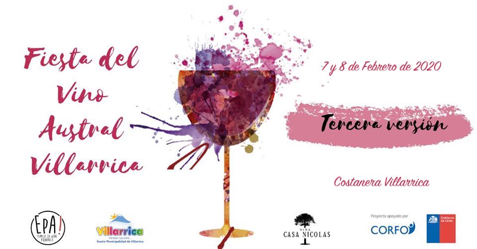 Afiche Fiesta del Vino Austral